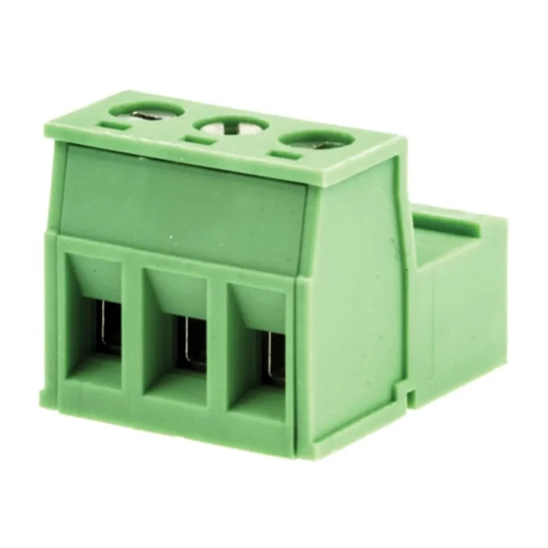 RS PRO Pluggable Terminal Block 3-Contact, 5.08 mm Pitch, 12A, Polyamide Housing, Screw Connection, Green, Series 790-0783