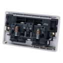 MK Electric 13A White 2 Gang Surface Mount Indoor Plug Socket Type G K2746WHI
