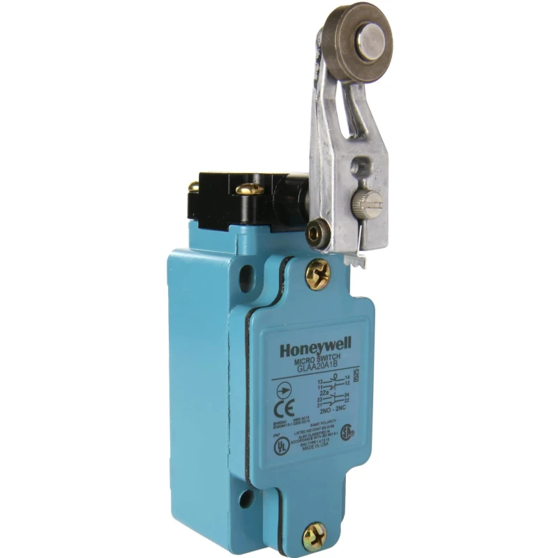 Honeywell Technologies GLA Series Roller Lever Limit Switch 2 NO/2 NC, IP67, Die Cast Zinc Epoxy Coated Housing, 600V 
