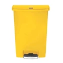 Rubbermaid Commercial Products Slim Jim 90L Yellow Pedal Polyethylene, Polypropylene Waste Bin 1883579