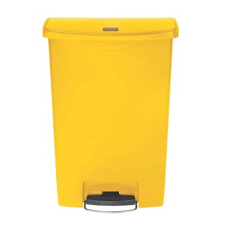 Rubbermaid Commercial Products Slim Jim 90L Yellow Pedal Polyethylene, Polypropylene Waste Bin 1883579