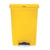 Rubbermaid Commercial Products Slim Jim 90L Yellow Pedal Polyethylene, Polypropylene Waste Bin 1883579