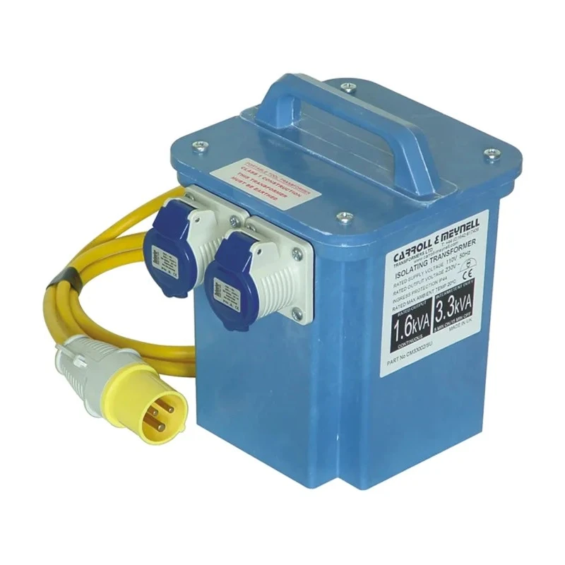Carroll & Meynell Site Transformer 3 kVA, 110 V ac Primary, 230 V Secondary, 16 A Output CM3300/200/SU
