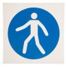 RS PRO Plastic Mandatory Sign Walkway ISO 7010 Standard, 200mm x 200mm, Non-Photoluminescent 813-4609