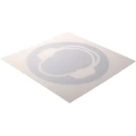 RS PRO Plastic Mandatory Sign Ear Protection Sign 200mm x 200mm ISO 7010 813-4580