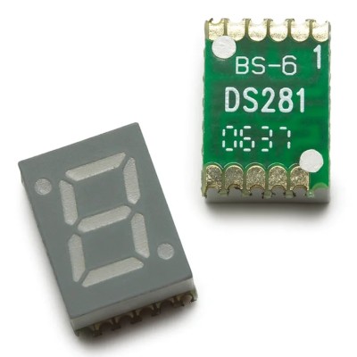 Broadcom 1 7 Segment Red LED Display Cathode Surface Mount 7.5mcd, 7mm Height HDSM-283C