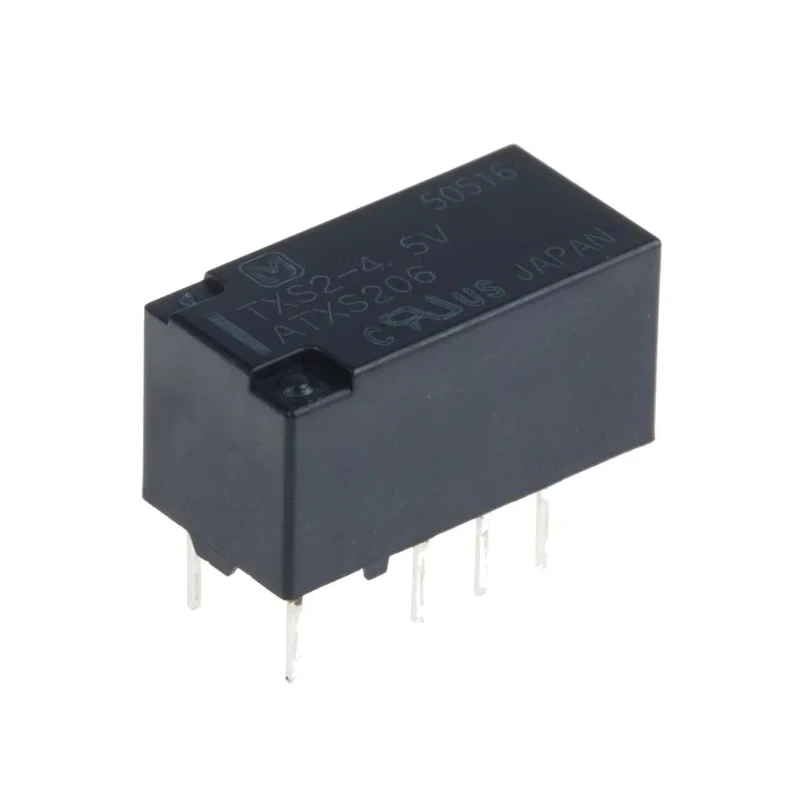 Panasonic Signal Relay PCB Mount, 4.5V DC Coil, 1A Switching Current, DPDT Contact Configuration TXS2-4.5V