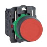 Schneider Electric Harmony XB5 Series Push Button Switch Spring Return Panel Mount 22 mm Cutout SPST Red LED 600 V XB5AL42