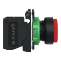 Schneider Electric Harmony XB5 Series Push Button Switch Spring Return Panel Mount 22 mm Cutout SPST Red LED 600 V XB5AL42