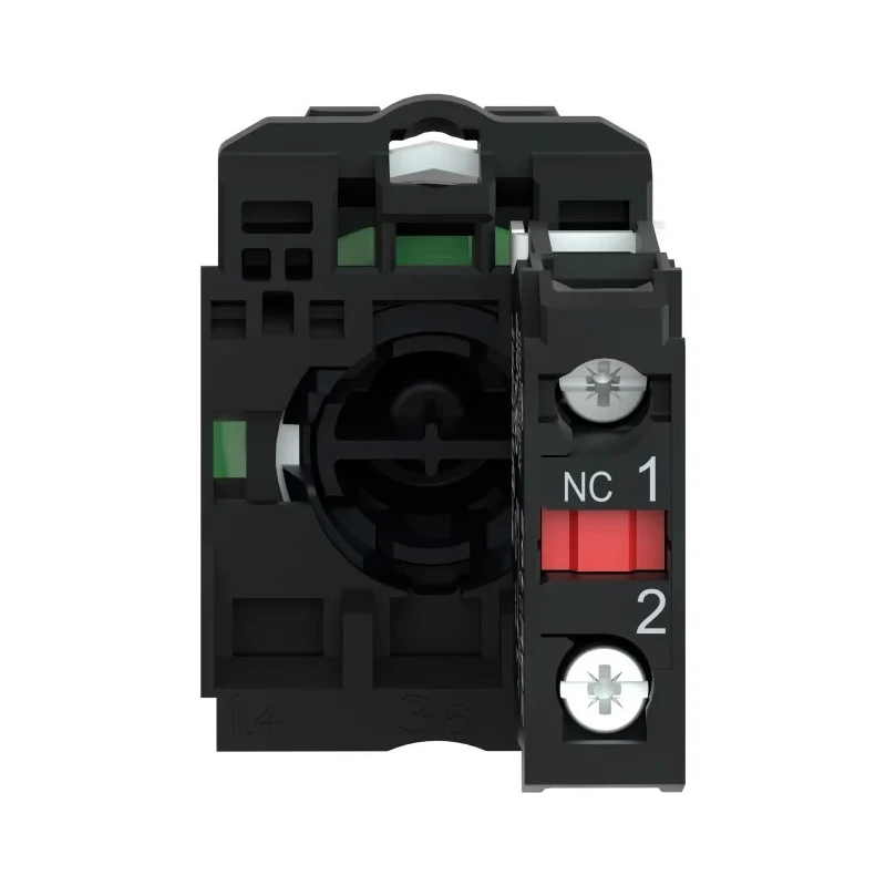 Schneider Electric Harmony XB5 Series Push Button Switch Spring Return Panel Mount 22 mm Cutout SPST Red LED 600 V XB5AL42