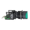 Schneider Electric Harmony XB6 Series Panel Mount Push Button Switch 16 mm Cutout, Spring Return, 1 NO/1 NC, Green XB6AA35B