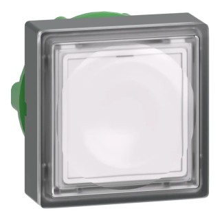 Schneider Electric Harmony XB5 Series White Momentary Square Push Button Head 22 mm Cutout IP66 ZB5CW313