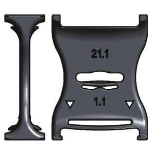 Igus Cable Trunking Accessory e-chain Cable Chain Separator Igumid G Material Black 21 mm Height 10 mm Width 21.1