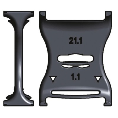 Igus Cable Trunking Accessory e-chain Cable Chain Separator Igumid G Material Black 21 mm Height 10 mm Width 21.1