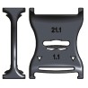 Igus Cable Trunking Accessory e-chain Cable Chain Separator Igumid G Material Black 21 mm Height 10 mm Width 21.1