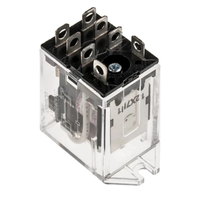 Omron Flange Power Relay 240V AC Coil, 10A Switching Current, DPDT Contact Configuration LY2F 220/240VAC