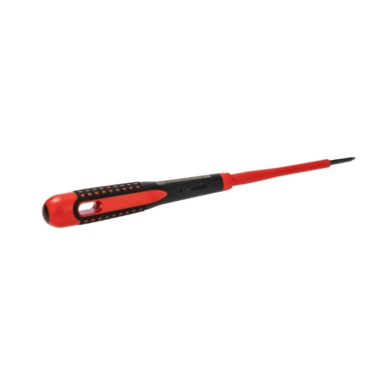 Bahco Standard Slotted Screwdriver 75 mm Blade, Bi-Material Handle, VDE/1000V Approved, 178mm Overall BE-8010S