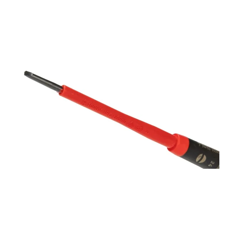 Bahco Standard Slotted Screwdriver 75 mm Blade, Bi-Material Handle, VDE/1000V Approved, 178mm Overall BE-8010S