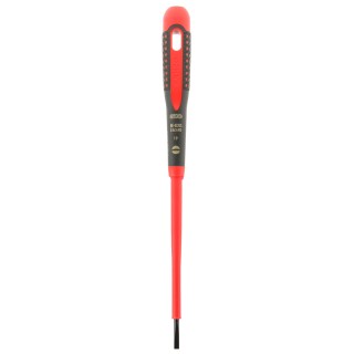 Bahco Slotted Screwdriver 100 mm Blade VDE 1000V Approved Insulated Bi-Material Handle BE-8220S