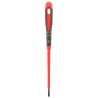 Bahco Slotted Screwdriver 100 mm Blade VDE 1000V Approved Insulated Bi-Material Handle BE-8220S