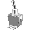KNITTER-SWITCH Toggle Switch PCB Mount On-On SPDT 48 V dc 48 V ac Nickel Plated Brass Actuator ATE 1 F-RA