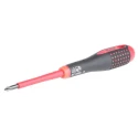 Bahco Standard Screwdriver PH1 Tip 80 mm Alloy Steel Blade Bi-Material Handle VDE/1000V Approved 202mm Overall BE-8610S