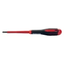 Bahco Standard Screwdriver PH1 Tip 80 mm Alloy Steel Blade Bi-Material Handle VDE/1000V Approved 202mm Overall BE-8610S