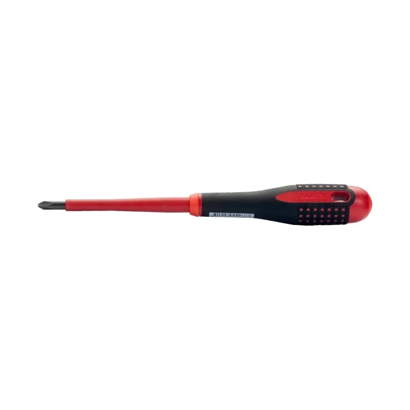 Bahco Standard Screwdriver PH1 Tip 80 mm Alloy Steel Blade Bi-Material Handle VDE/1000V Approved 202mm Overall BE-8610S