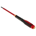 Bahco Slotted Screwdriver with 100 mm Alloy Steel Blade, Bi-Material Handle, Ergonomic Grip, Insulated for 1000V BE-8040S