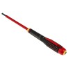 Bahco Slotted Screwdriver with 100 mm Alloy Steel Blade, Bi-Material Handle, Ergonomic Grip, Insulated for 1000V BE-8040S
