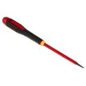 Bahco Slotted Screwdriver with 100 mm Alloy Steel Blade, Bi-Material Handle, Ergonomic Grip, Insulated for 1000V BE-8040S