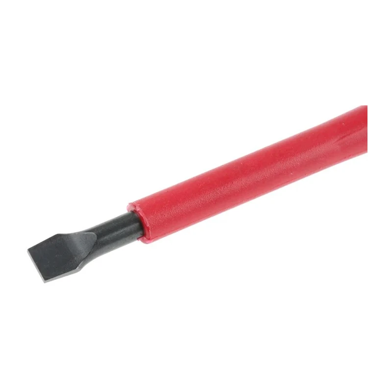 Bahco Slotted Screwdriver with 125 mm Blade, Bi-Material Handle, VDE 1000V Approved, Ergonomic Black Oxide Tip BE-8050S