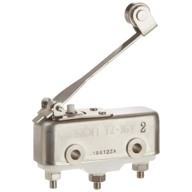 Omron Roller Lever Limit Switch, SPDT Contact, 250V AC, 1A, Ceramic Housing, IP00, TZ-1GV2