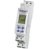 Theben Digital DIN Rail Time Switch 230V AC Single Channel SPDT Astronomical Timer TR608 top2 S
