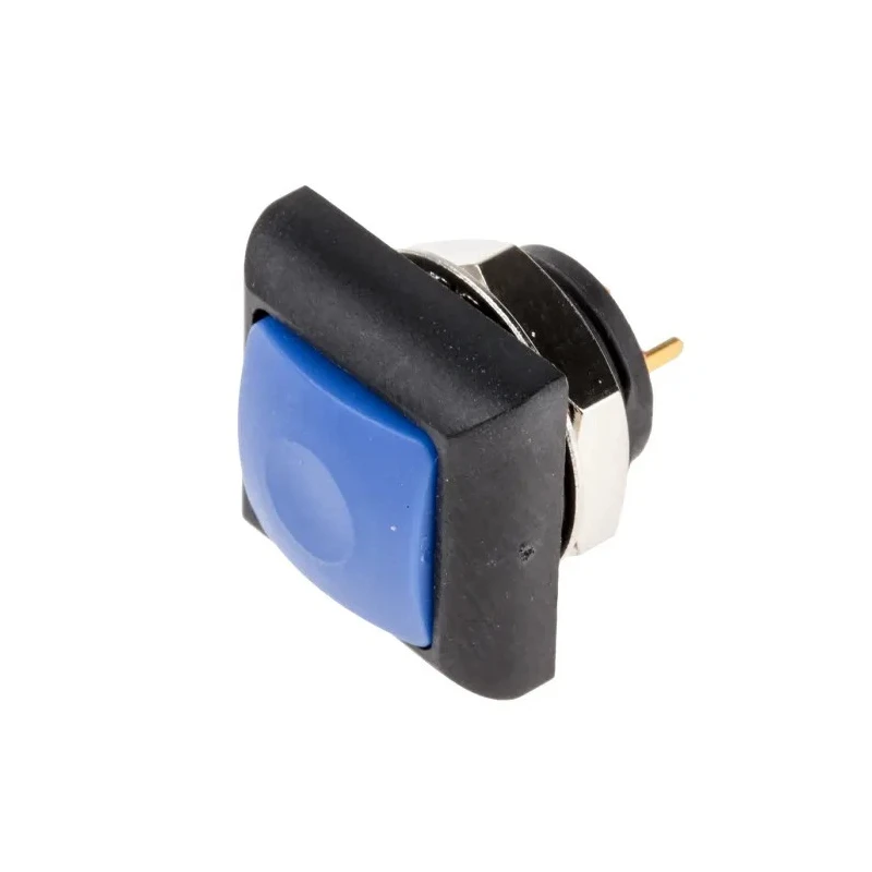 RS PRO Push Button Switch Momentary PCB Mount 13.6 mm Cutout SPST Blue LED IP67 50 V dc 32 V ac 820-7565