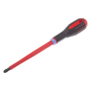 Bahco Standard Insulated Screwdriver PZ3 Tip 150 mm Blade VDE 1000V Approved, 272 mm Overall BE-8830S
