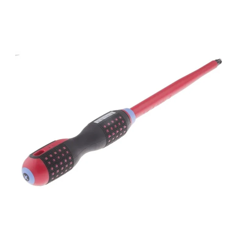 Bahco Pozidriv Screwdriver PZ4 Tip 200 mm Blade VDE/1000V Approved, 365 mm Overall BE-8840S