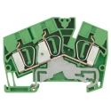 Weidmüller Z Series PE Terminal Clamp 800V, 720A, Yellow Green, 6mm², 1-Level 1771360000