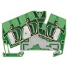 Weidmüller Z Series PE Terminal Clamp 800V, 720A, Yellow Green, 6mm², 1-Level 1771360000