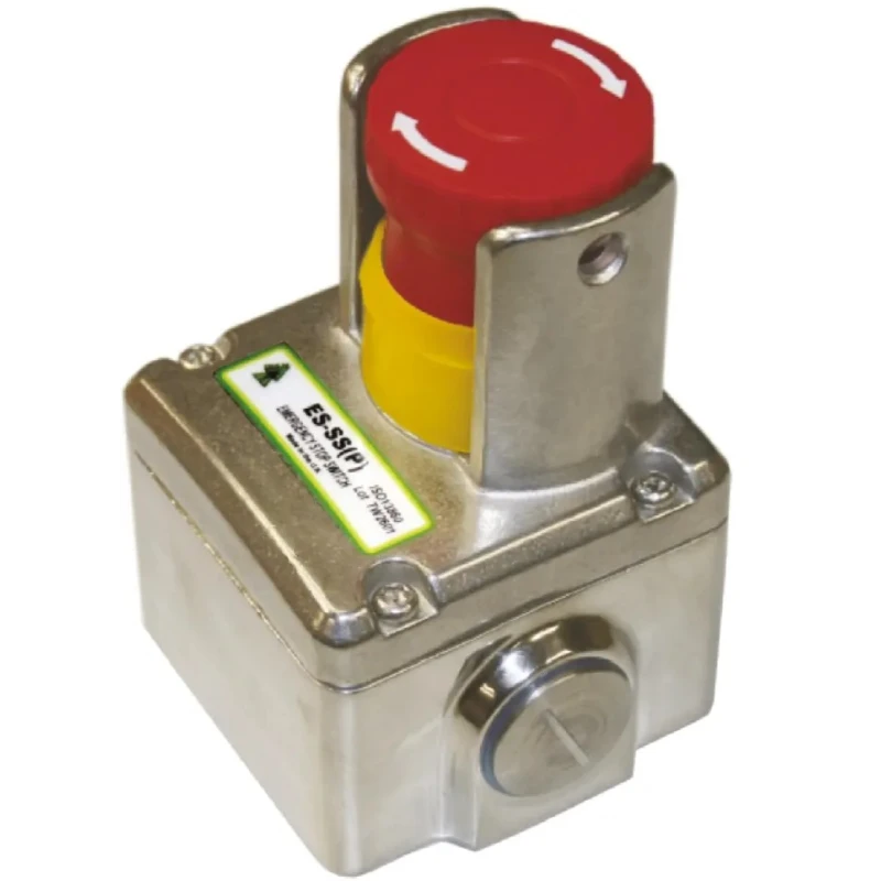 IDEM ES Series Twist Release Emergency Stop Push Button, Surface Mount, 2 NC/1 NO, IP69K 