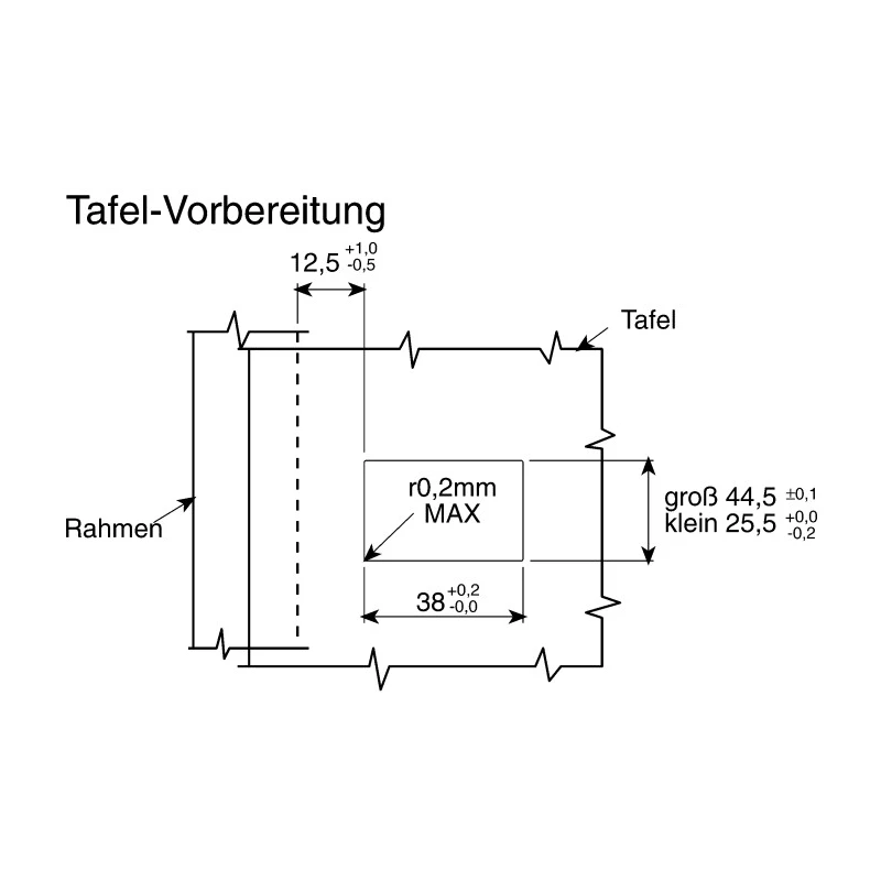 Southco ABS Stainless Steel Black Door Bolt 57 mm A3-40-625-12