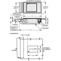 Southco ABS Stainless Steel Black Door Bolt 57 mm A3-40-625-12