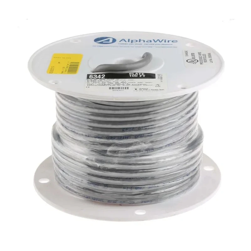 Alpha Wire Alpha Essentials Communication & Control Control Cable 6 Cores 0.35mm² 22 AWG Screened Armoured 300V 6342 SL005