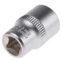 RS PRO 1/4 in Drive 11 mm 6 Point Square Chrome Vanadium Steel Socket 830-4010