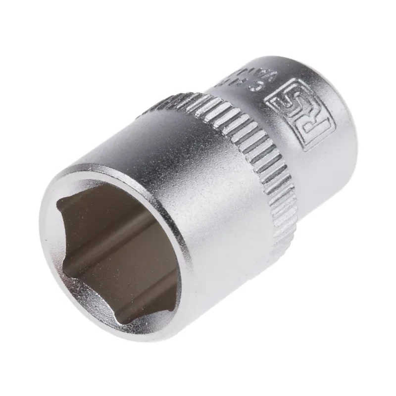 RS PRO 1/4 in Drive 11 mm 6 Point Square Chrome Vanadium Steel Socket 830-4010