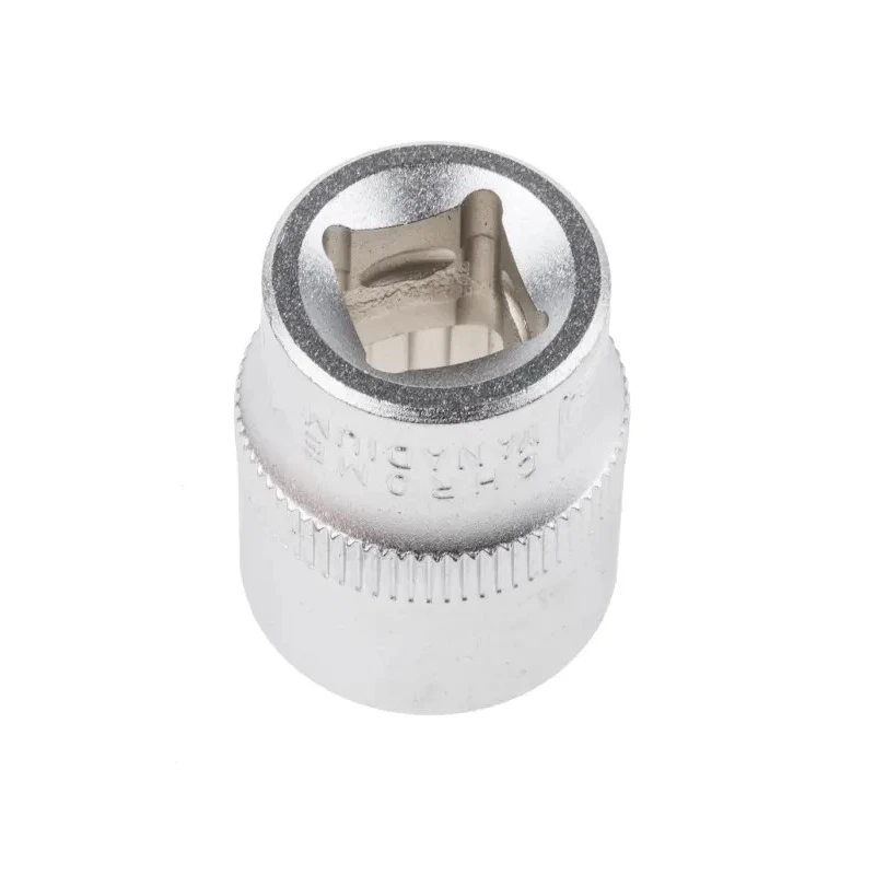 RS PRO Socket 3/8 in Drive 16 mm 12 Point Square Chrome Vanadium Steel Sand Blasted Finish 830-4054