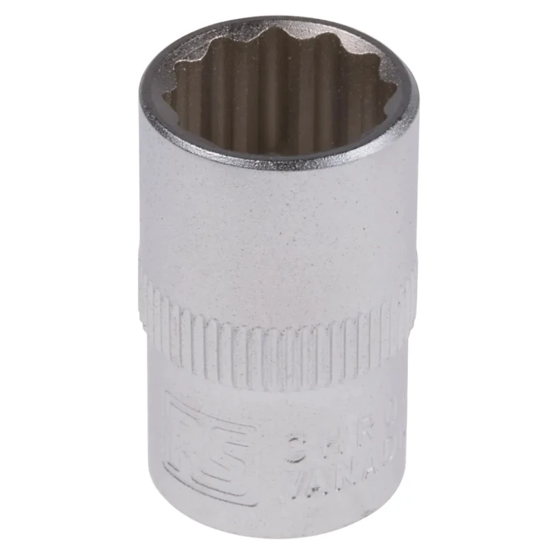 RS PRO 3/8 in Drive 12 mm 12 Point Square Chrome Vanadium Steel Socket 830-4044