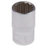 RS PRO 3/8 in Drive 12 mm 12 Point Square Chrome Vanadium Steel Socket 830-4044