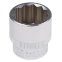 RS PRO 3/8 in Drive 20 mm 12 Point Square Chrome Vanadium Steel Socket 830-4079