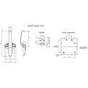 Southco Stainless Steel Zinc Plated Spring Loaded Draw Latch 87 mm Length 52 mm Width 20 mm Depth V4-0006-52-RS